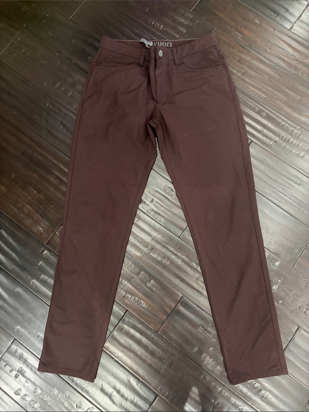 Vuori Men's Maroon Slim Performance Chinos